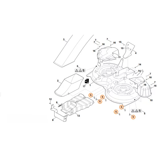 STIHL  Śruba z łbem okrągłym M6x30 9027 068 1372